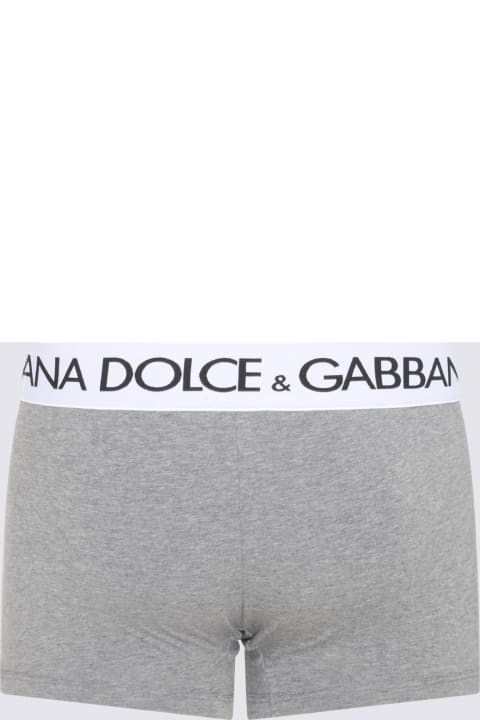 Fashion for Men Dolce & Gabbana Grey Cotton Blend Boxers