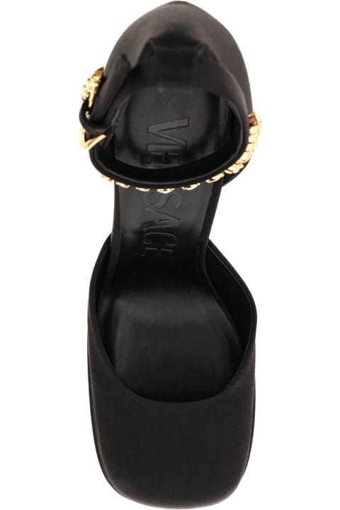 Homeware Versace Medusa Aevitas Satin Pumps