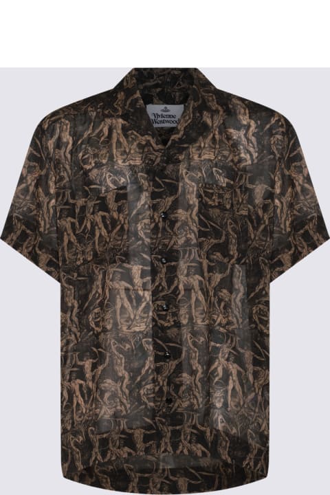 Fashion for Men Vivienne Westwood Black And Brown Viscose Shirt