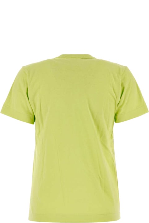Fashion for Women Comme des Garçons Play Acid Green Cotton T-shirt