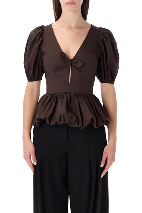 أدوات منزلية Rotate by Birger Christensen Rotate Puff-sleeve Bubble top