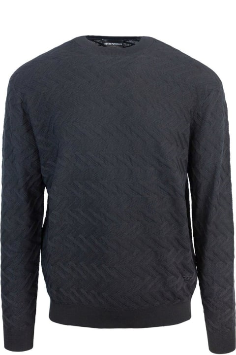 Emporio Armani Sweaters for Men Emporio Armani Long-sleeved Crewneck Jumper