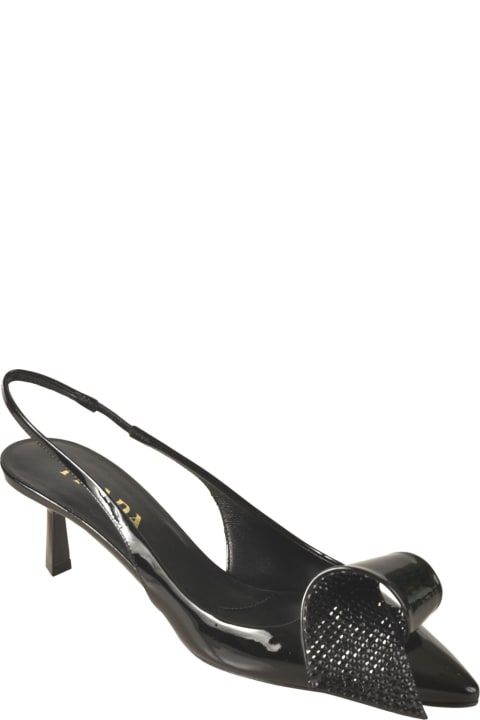 High-Heeled Shoes for Women Prada Embellished Slingback Pumps