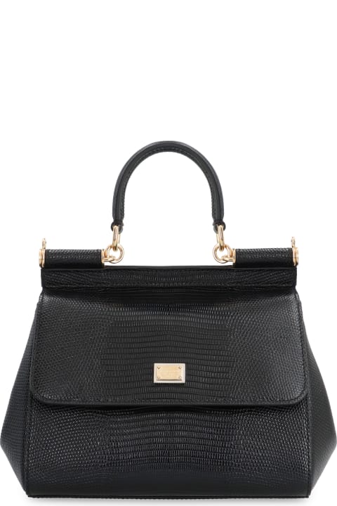 Bags Sale for Women Dolce & Gabbana Sicily Leather Handbag