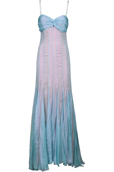 Maria Lucia Hohan for Women Maria Lucia Hohan Giustina Light Blue Silk Dress