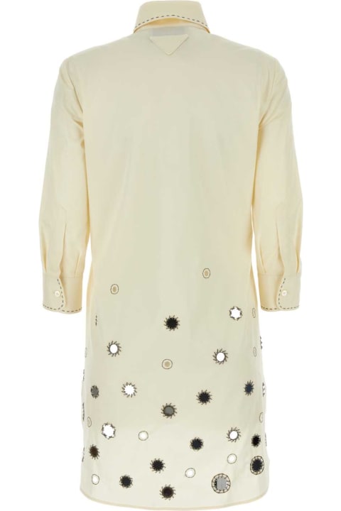Prada for Women Prada Sand Cotton Shirt Dress