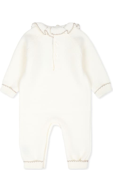 Homeware Little Bear Ivory Babygrow For Baby Girl
