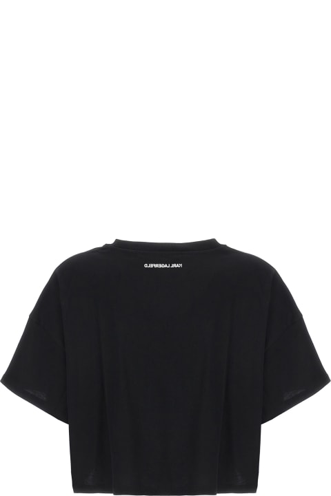 Karl Lagerfeld for Women Karl Lagerfeld 'athleisure Cropped' T-shirt