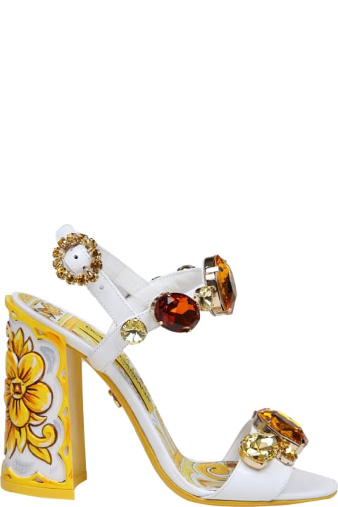 Dolce & Gabbana Sandals for Women Dolce & Gabbana Keira Patent Sandal With Applied Stones