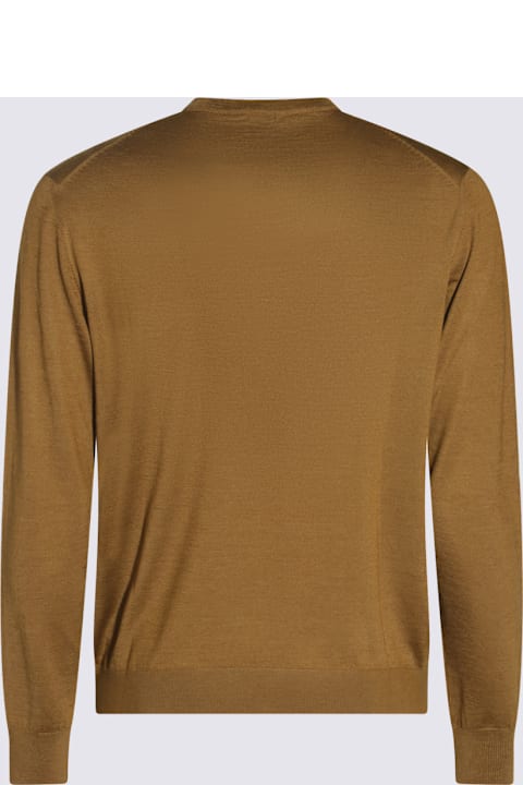 سترات لـ القسم الرجالي Malo Beige Wool Knitwear