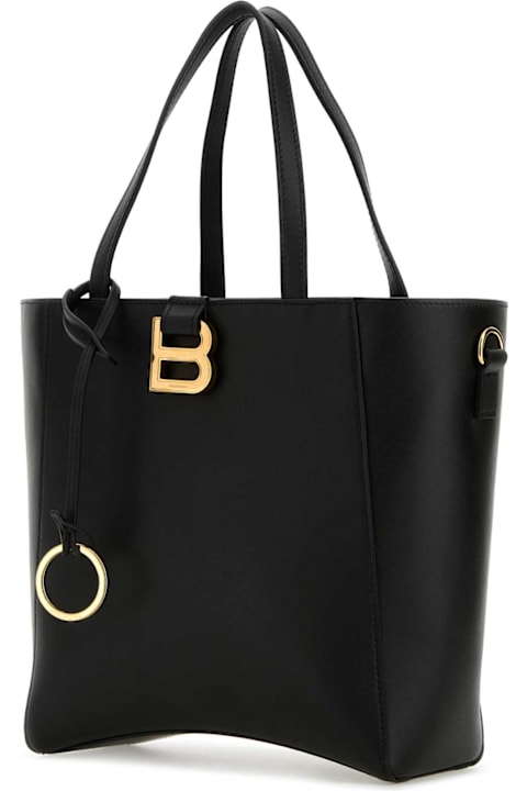 Homeware Balenciaga Black Leather Small Hourglass Handbag
