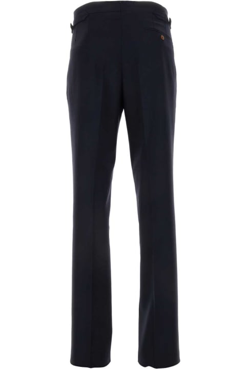 Vivienne Westwood Pants for Men Vivienne Westwood Navy Blue Wool Sang Pant