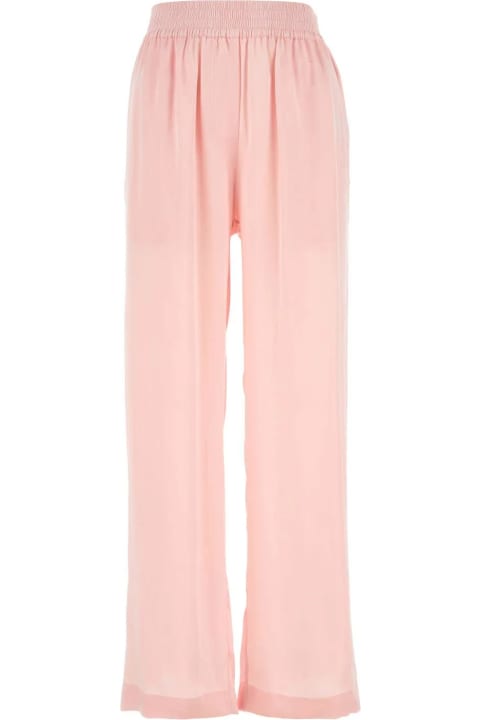 Burberry Pants & Shorts for Women Burberry Pastel Pink Satin Pyjama Pant
