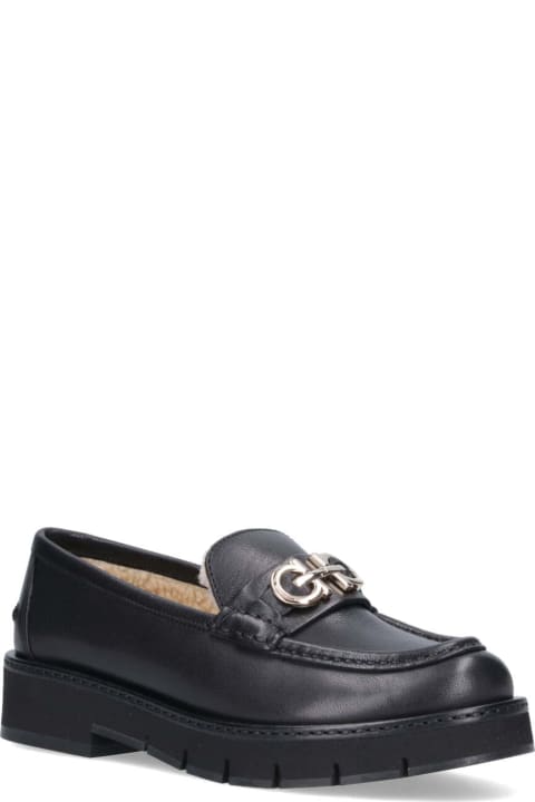 Flat Shoes for Women Ferragamo Loafers "gancini"