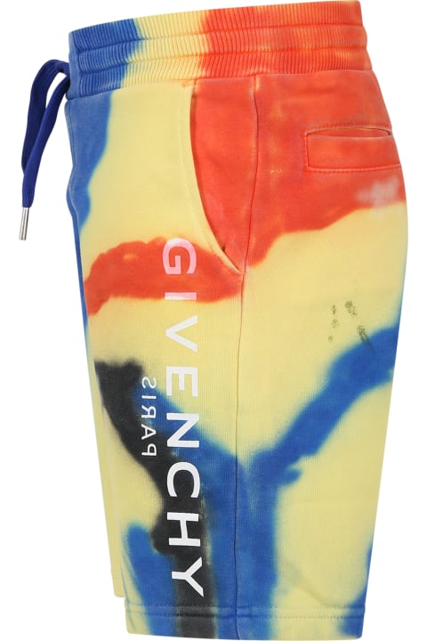 Givenchy Bottoms for Boys Givenchy Multicolor Shorts For Boy With Logo And 4g Pattern