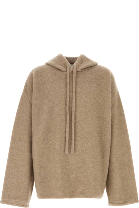 Quiet Luxury for Men The Row Cappuccino Cashmere Blend Terry Sweatshirt