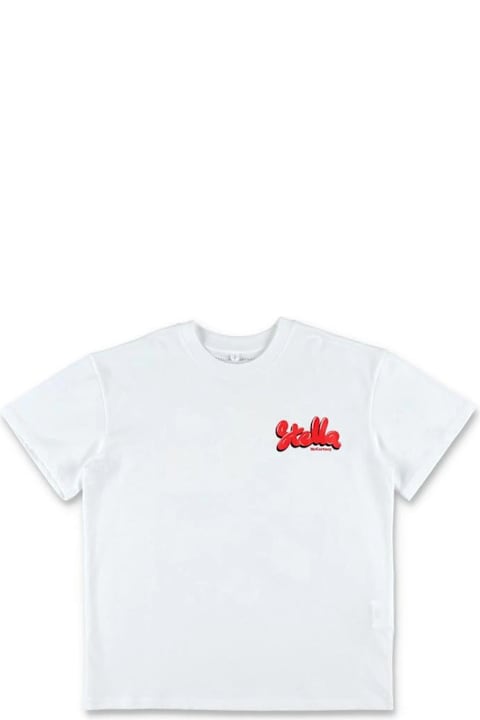 Homeware Stella McCartney Kids White T-shirt For Girl With Logo