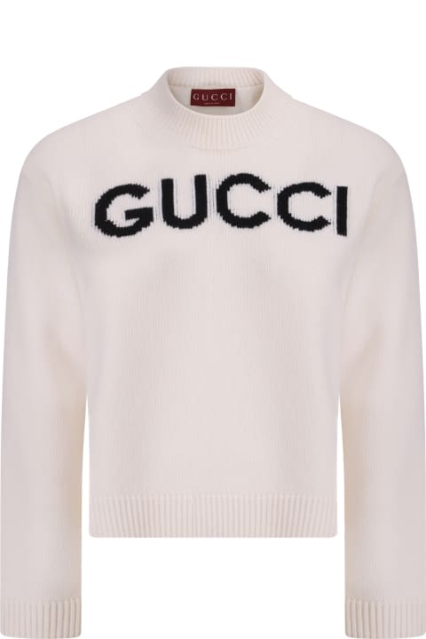 Gucci لـ Women Gucci Ivory Wool Sweater