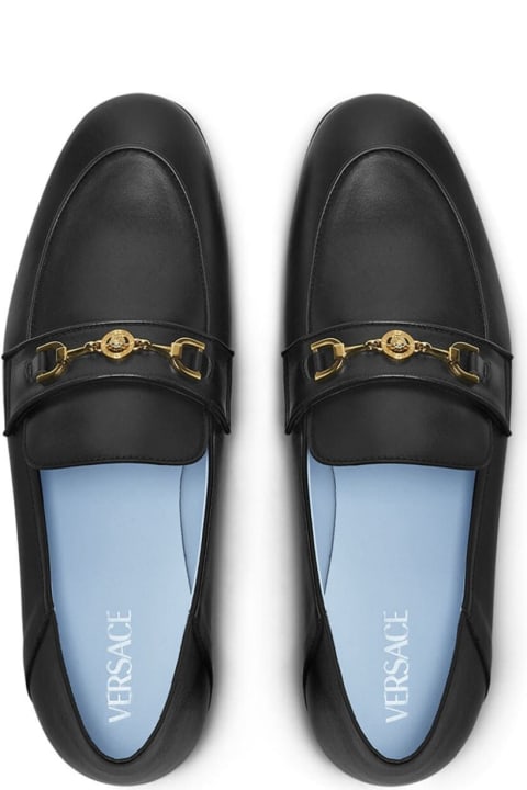Versace Loafers & Boat Shoes for Men Versace Slipper Calf Leather