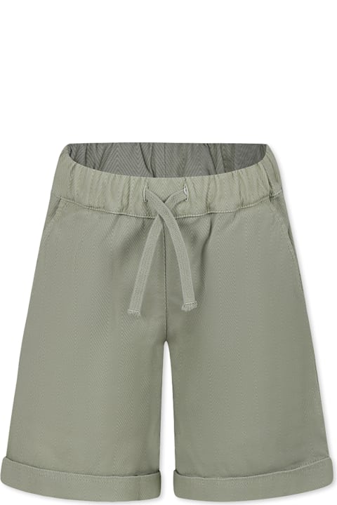 Homeware Dondup Green Shorts For Boy With Logo