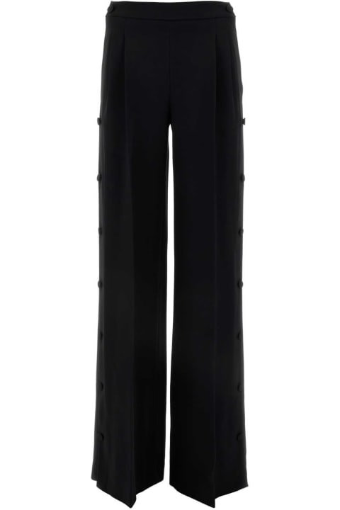Fashion for Women Ermanno Scervino Black Cady Wide-leg Pant