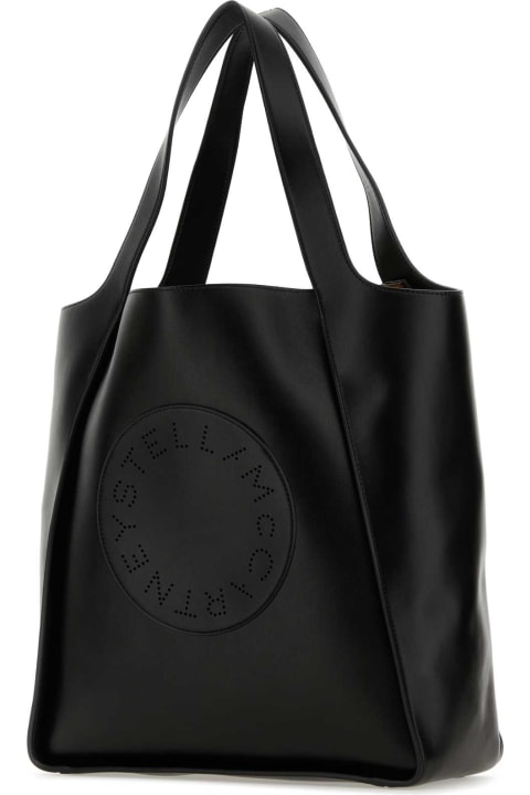 Fashion for Women Stella McCartney Black Alter Mat Stella Logo Shopping Bag