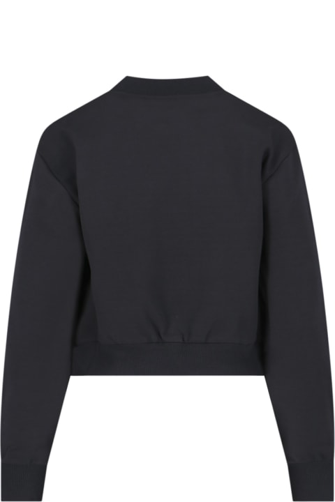 Fleeces & Tracksuits for Women Dolce & Gabbana Cropped Crew Neck Sweatshirt