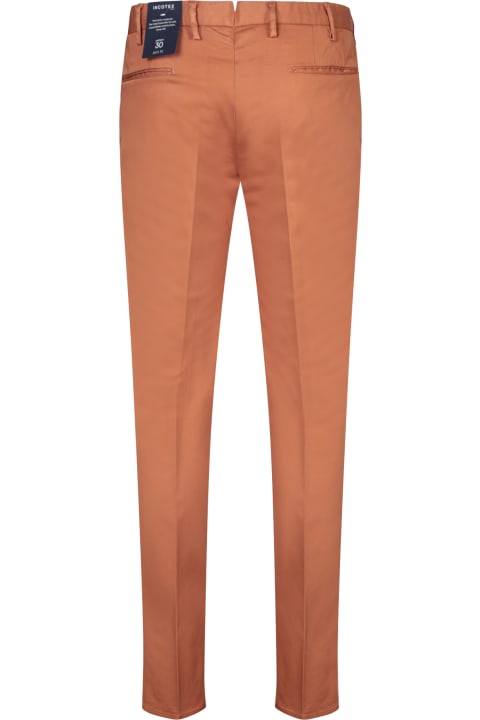 Incotex Pants for Men Incotex Brown Slim Fit Trousers