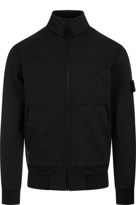 Fashion for Men Stone Island Black Sweatshirt With Zip