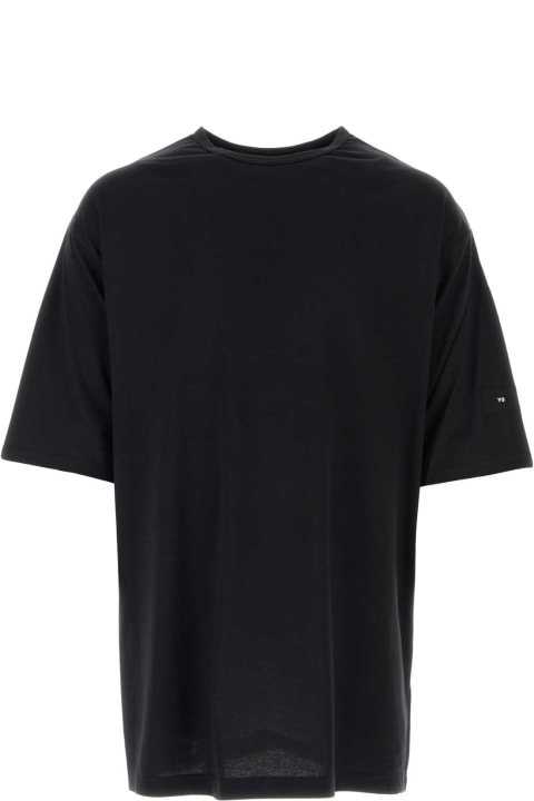 メンズ新着アイテム Y-3 Black Cotton T-shirt