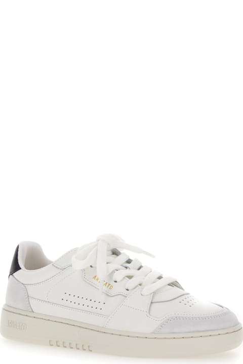 Sneakers for Women Axel Arigato 'dice Lo' White Sneakers With Logo Detail And Black Heel Tab In Suede And Leather Woman