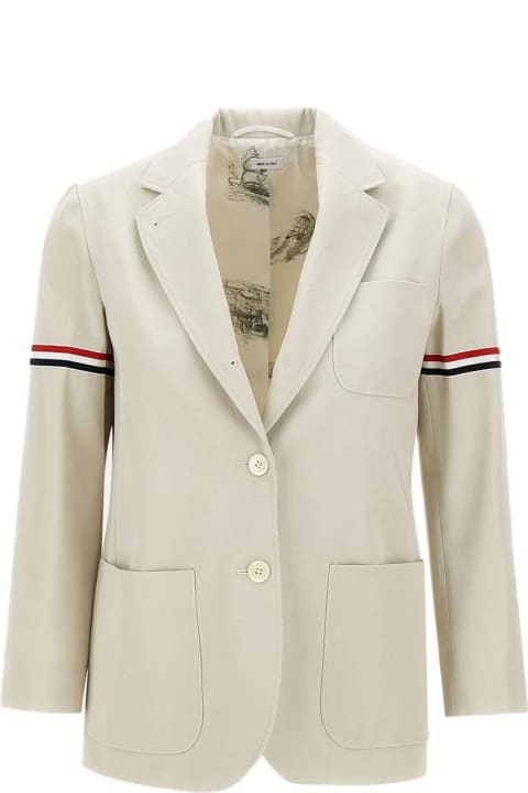 Thom Browne for Women Thom Browne White Cotton Jacket