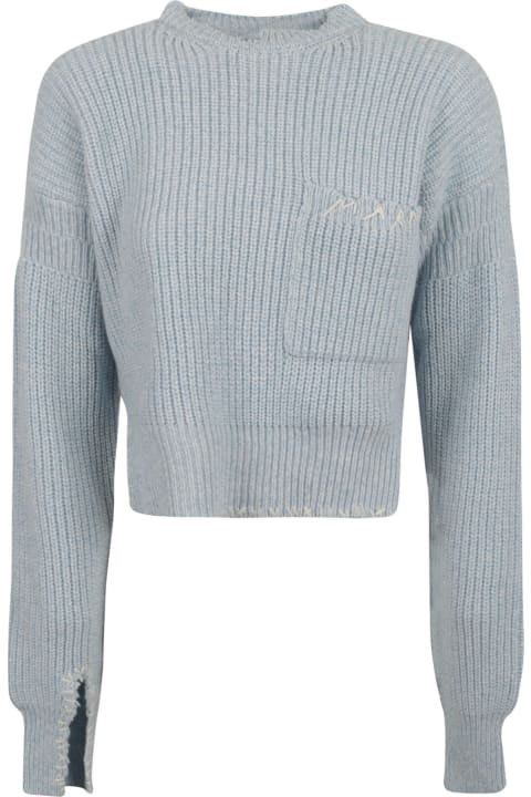 ウィメンズ Marniのニットウェア Marni Exposed Stitched Side Slit Knit Sweater
