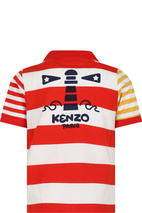 Kenzo Kids T-Shirts & Polo Shirts for Boys Kenzo Kids Multicolor Polo Shirt For Boy