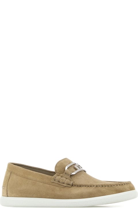 Homeware Fendi Cappuccino Suede O Lock Light Loafers