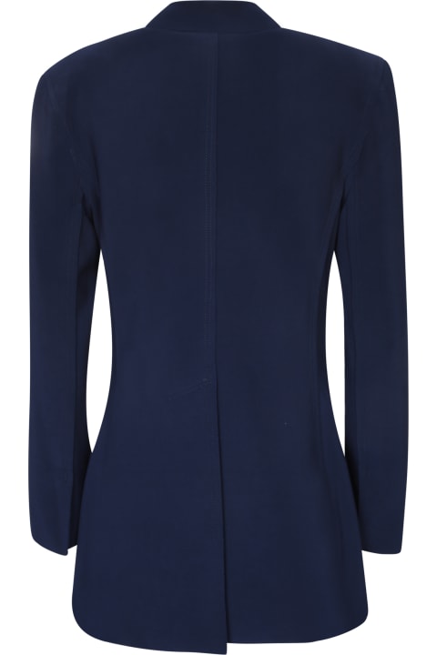 Norma Kamali Coats & Jackets for Women Norma Kamali Double-breasted Classic Blue Jacket