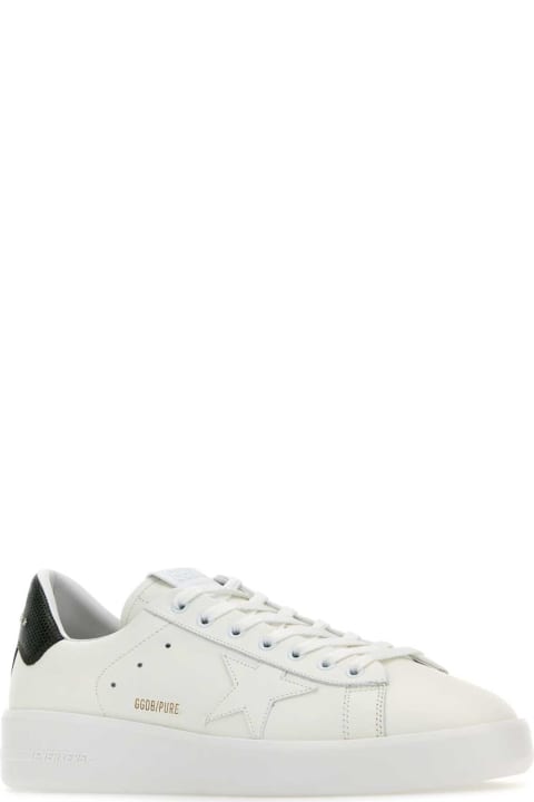 メンズ Golden Gooseのシューズ Golden Goose White Leather Pure New Sneakers