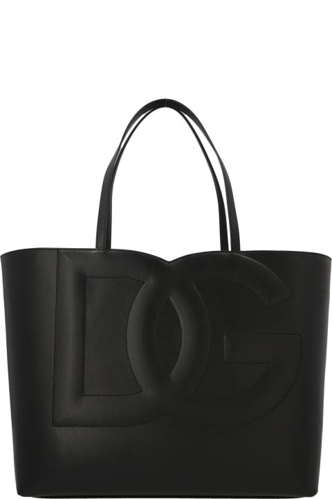 'logo' Midi Shopping Bag
