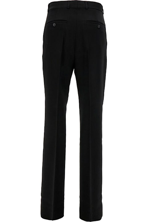 Totême for Women Totême Black Flared Tailored Pants In Viscose Blend Woman