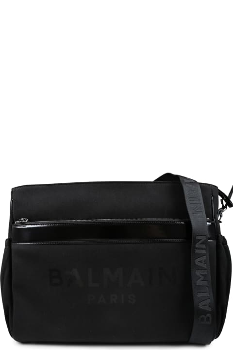 Accessories & Gifts for Baby Boys Balmain Black Changing Bag For Babykids With Logo