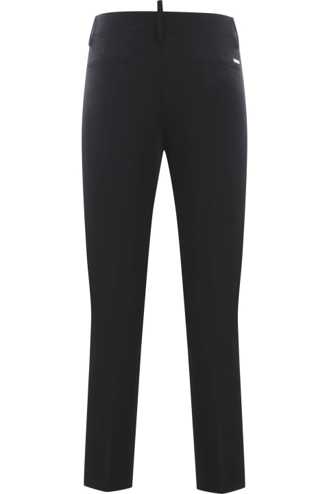 Fashion for Women Dsquared2 Dsquared2 Trousers In Virgin Wool Blend