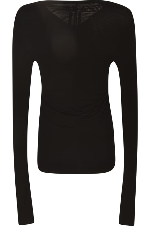 Fashion for Women Rick Owens Cut-out Detail Long-sleeved Top