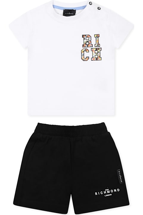 Homeware Richmond White Suit For Baby Boy With Logo