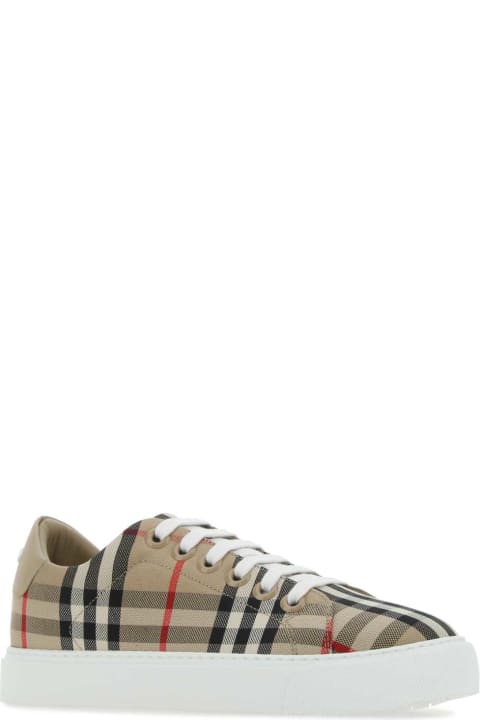 Sale for Women Burberry Embroidered Canvas Sneakers