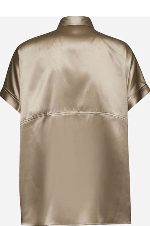 Homeware Brunello Cucinelli Beige Satin Monili Shirt