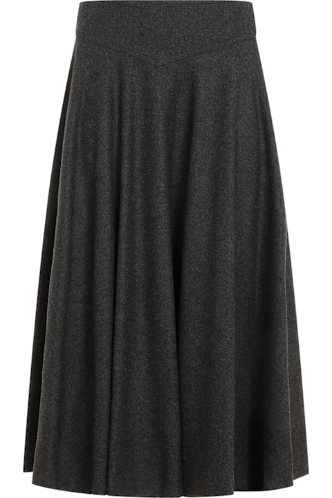 Ralph Lauren تنورات لـ السيدات Ralph Lauren Ralph Lauren Jannine Midi Wool Skirt