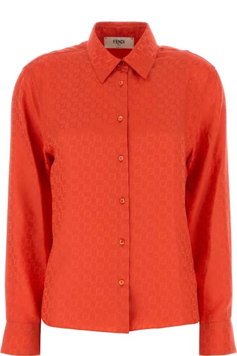 Fendi for Women Fendi Colar Jacquard Shirt