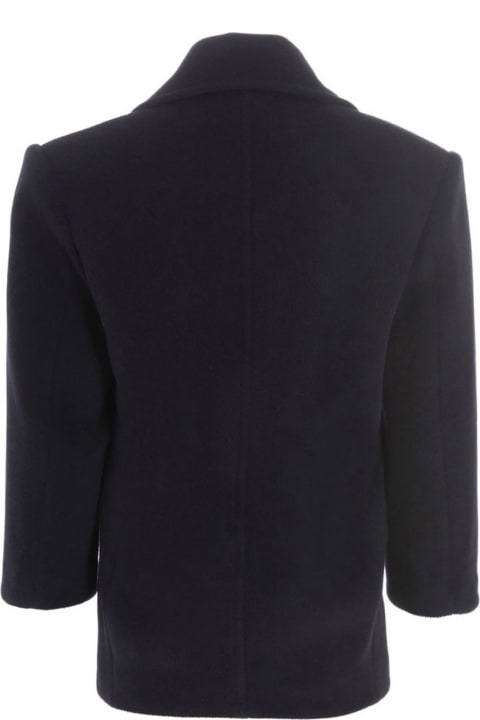 Saint Laurent Coats & Jackets for Women Saint Laurent Wool Double Breast Coat