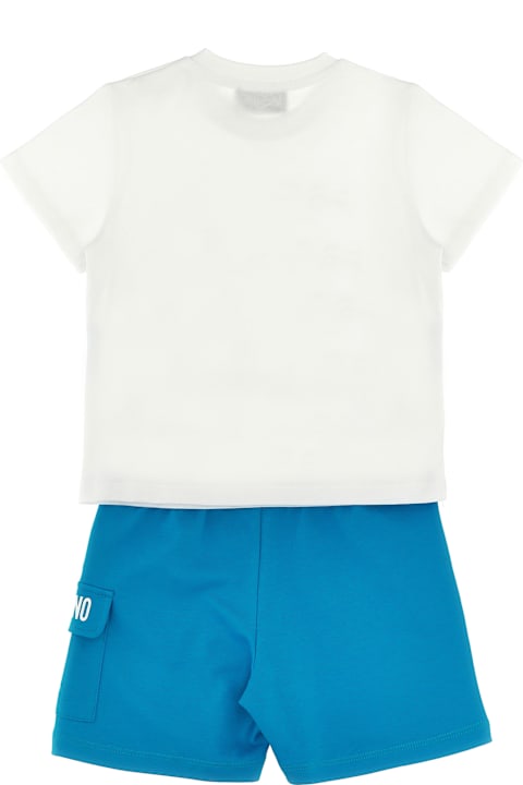 Moschino Bodysuits & Sets for Baby Boys Moschino 'teddy' T-shirt + Bermuda Suits