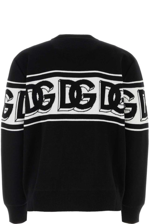 Fleeces & Tracksuits for Men Dolce & Gabbana Intarsia Knitted Crewneck Jumper